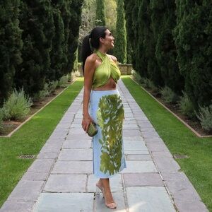 ZARA CONTRASTING SEQUIN SKIRT ZW COLLECTION